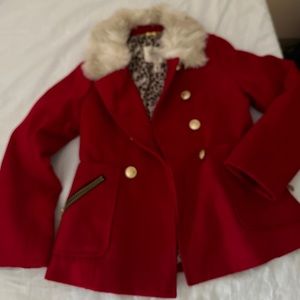Jessica simpson jacket girl side 7/8 red